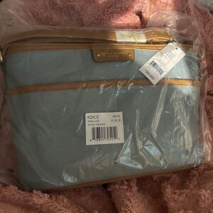 Rosetti Light Blue and Tan Shoulder Bag